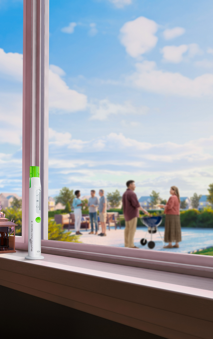 Auto-Injector daytime photo with adults photo